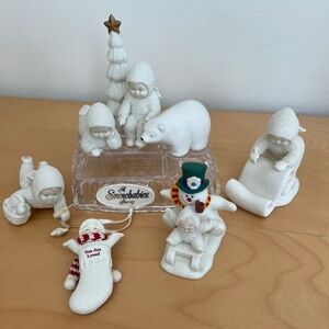 Lot of 8 Department 56 Snowbabies Figures Decor
